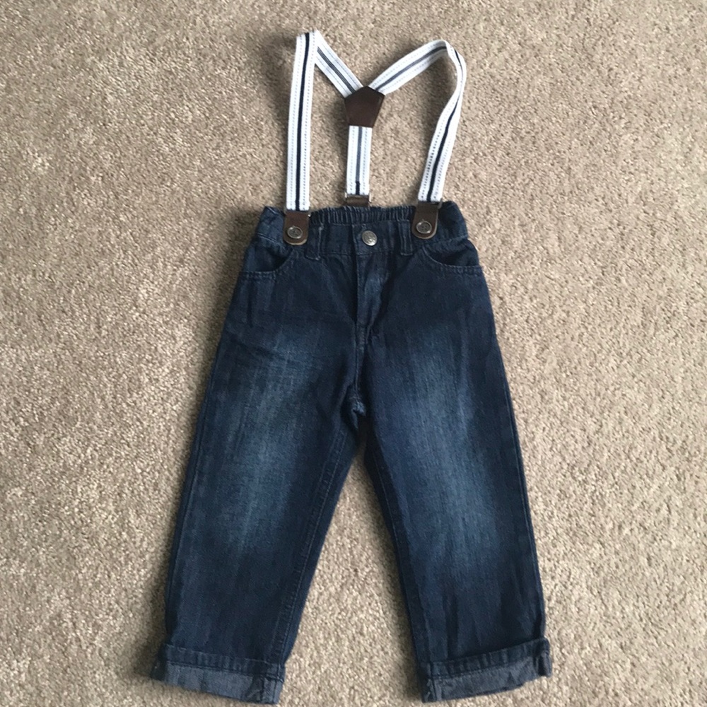 Koala Kids Pants with Suspenders (size 18m)